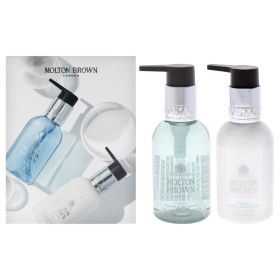 Coastal Cypress and Sea Fennel Set by Molton Brown for Unisex - 2 Pc Gift Set 3.4oz Hand Wash, 3.4oz Hand Lotion