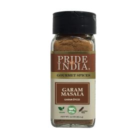 Pride of India - Garam Masala Ground ‚Äì Warming Spice Blend for Variety of Dishes ‚Äì Flavorful Mix for Curries and Pilafs ‚Äì Easy to Use - 2.2 oz. (size: 2.2 oz)