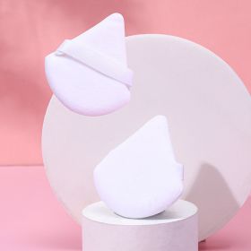 Puff Suede Dry Powder Puff Fan Loose Powder Puff Makeup Sponge (Option: Opp4-White)