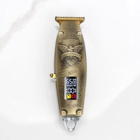 Electric Oil Head Gradual Hairdresser (Option: Gold-15x5x4cm-USB)