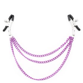 Multi-iron Chain Nipple Clamp (Option: Purple Iron Chain)