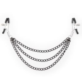 Multi-iron Chain Nipple Clamp (Option: Black Iron Chain)